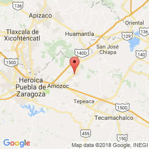 Localización de Acajete en Puebla