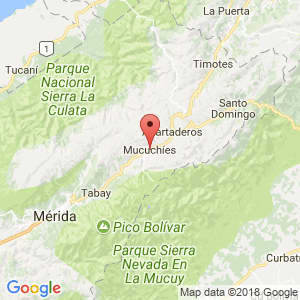 Localización de Mucuchíes en Mérida