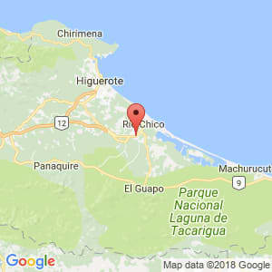 Localización de San José de Barlovento en Miranda