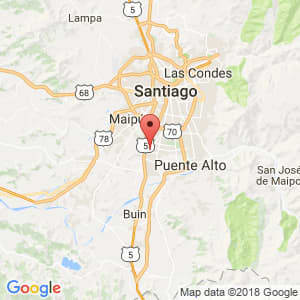 Localización de San Bernardo en Metropolitana de Santiago