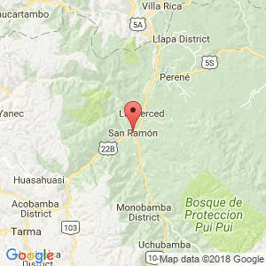 Localización de San Ramón en Junín