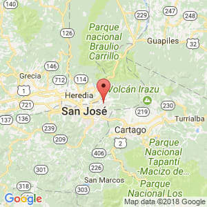 Localización de Ipís en San José