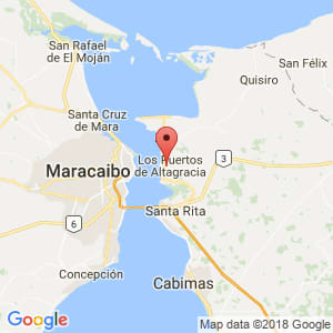 Localización de Los Puertos de Altagracia en Zulia