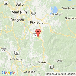 Localización de La Unión Antioquia en Antioquia