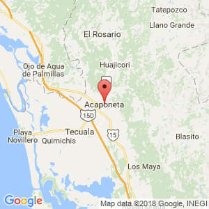 Localización de Acaponeta en Nayarit