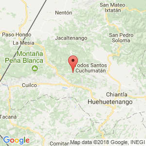 Localización de Santiago Chimaltenango en Huehuetenango