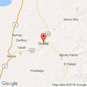 Localización de Ovalle en Coquimbo