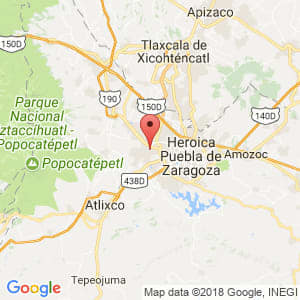Localización de San Pedro Cholula en Puebla