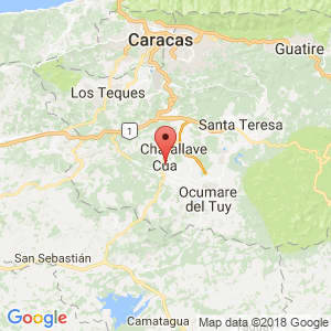 Localización de Cúa en Miranda