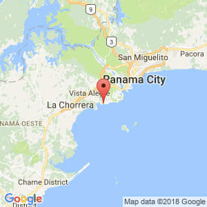Localización de Veracruz en Panamá Oeste