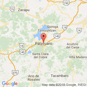 Localización de Pátzcuaro en Michoacán de Ocampo