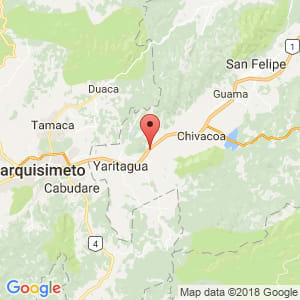 Localización de Sabana de Parra en Yaracuy