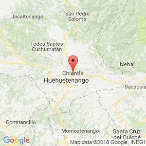 Localización de Chiantla en Huehuetenango