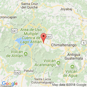 Localización de Patzún en Chimaltenango