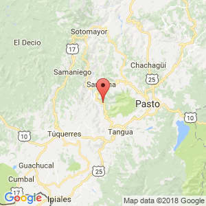 Localización de Consaca en Nariño