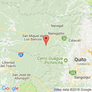 Localización de Mindo en Pichincha