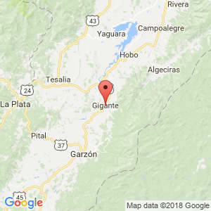 Localización de Gigante en Huila