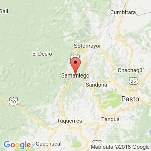 Localización de Samaniego en Nariño
