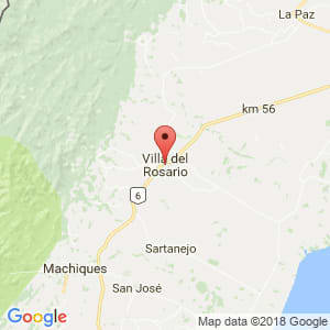 Localización de Villa del Rosario en Zulia