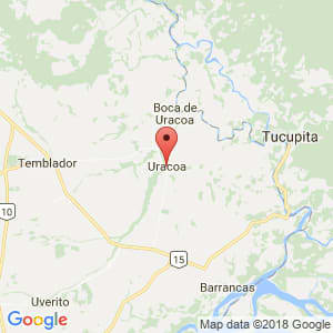 Localización de Uracoa en Monagas