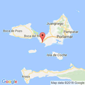 Localización de Punta de Piedras en Nueva Esparta
