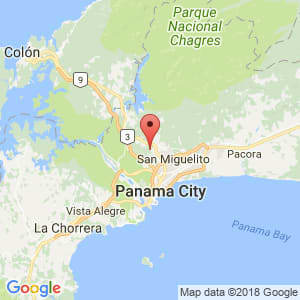 Localización de Las Cumbres en Panamá