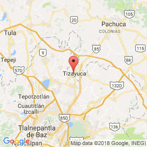 Localización de Tizayuca en Hidalgo