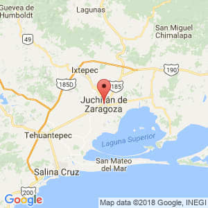 Localización de Heroica Ciudad de Juchitán de Zaragoza en Oaxaca