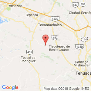 Localización de Xochitlán Todos Santos en Puebla