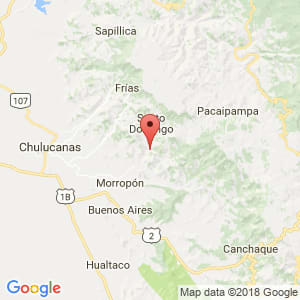 Localización de Santa Catalina de Mossa en Piura