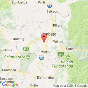 Localización de Tisaleo en Tungurahua