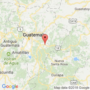 Localización de San José Pinula en Guatemala