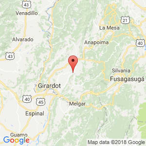 Localización de Agua de Dios en Cundinamarca