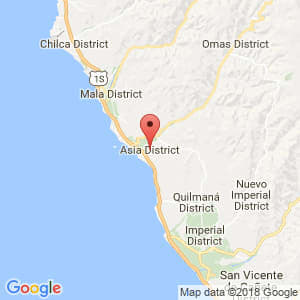 Localización de Asia en Lima Provincias