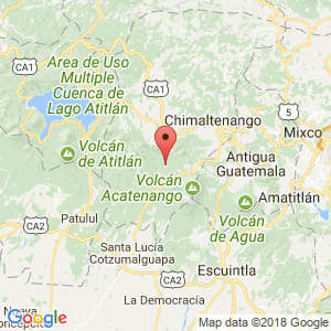 Localización de Acatenango en Chimaltenango