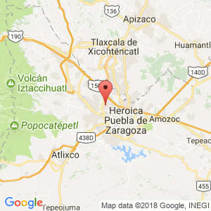 Localización de Cuautlancingo en Puebla