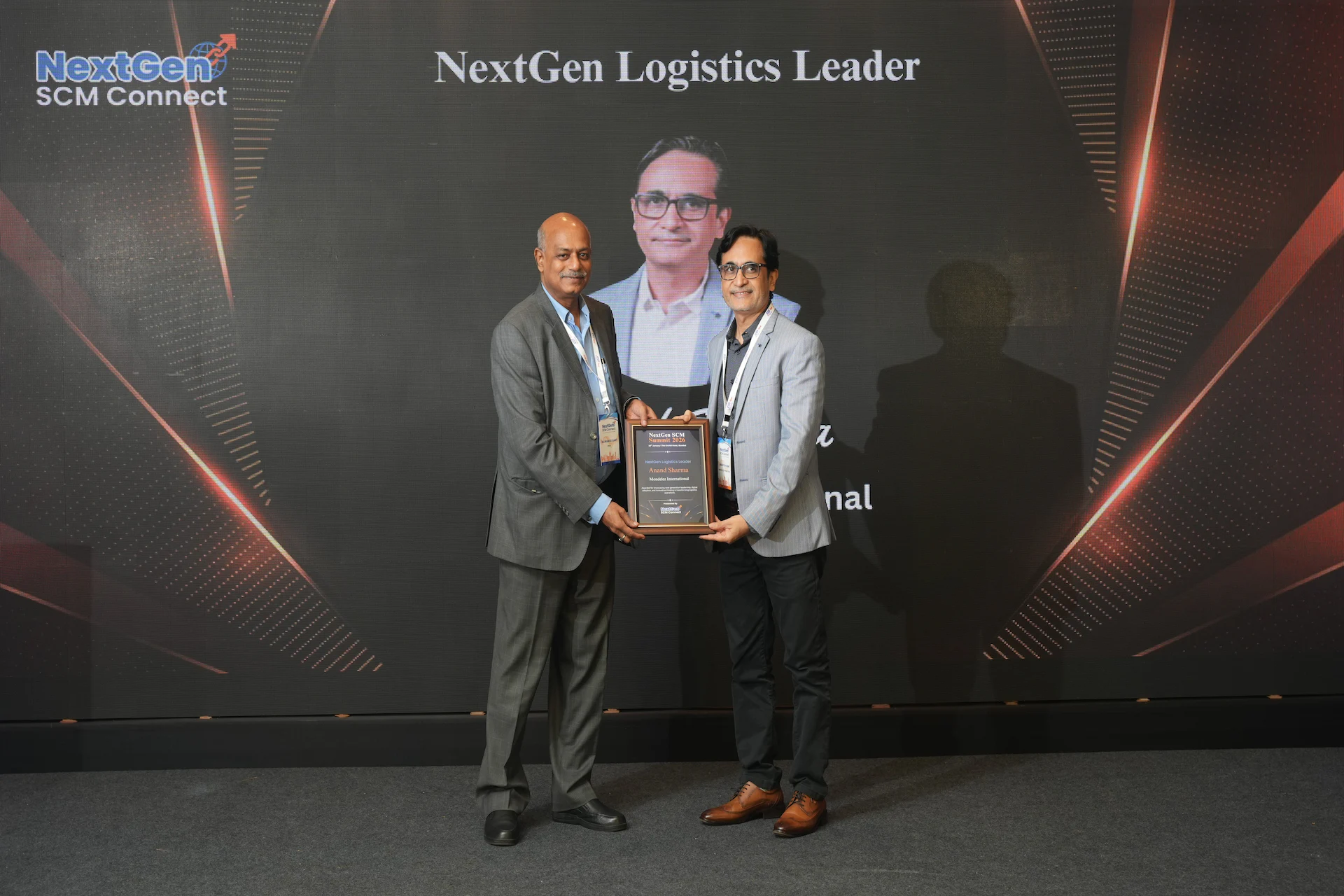 Award winner receiving recognition