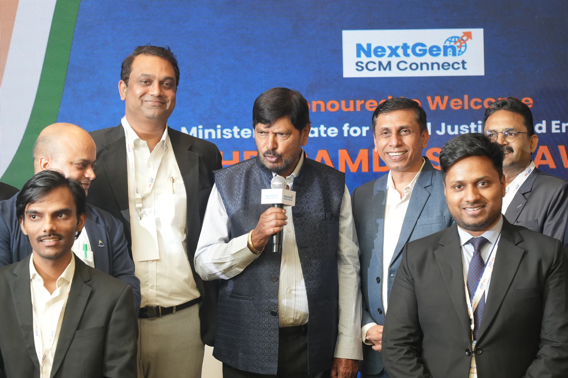 Chief Guest Shri Ramdas Athawale speaking at the summit