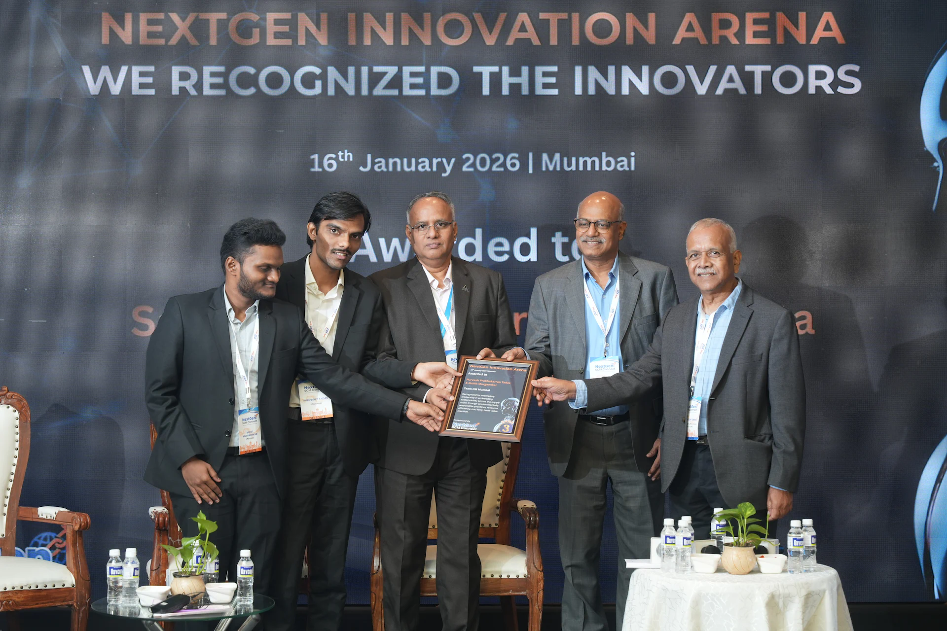 Innovation Arena Winner accepting the award