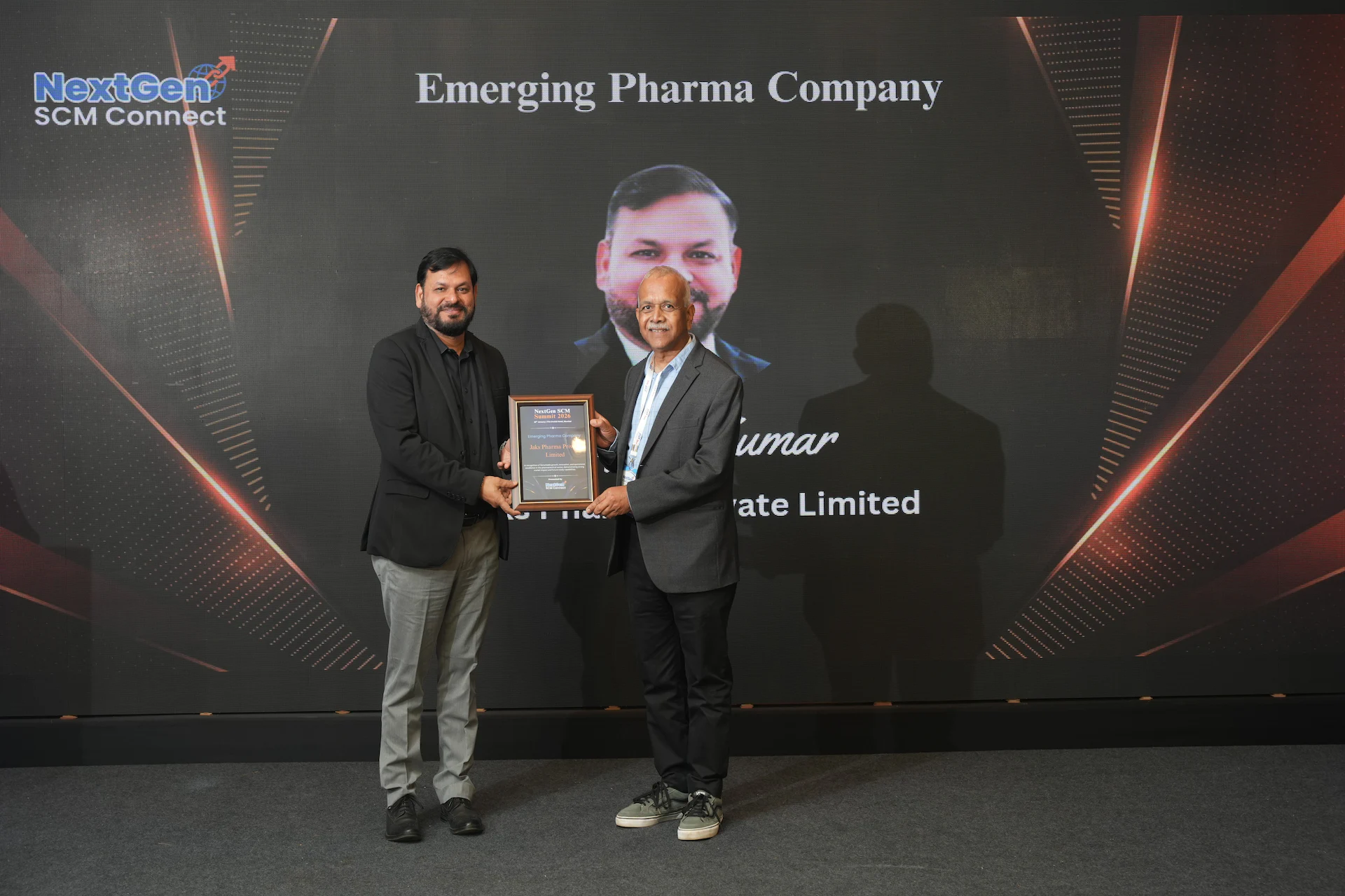 Award presentation moment