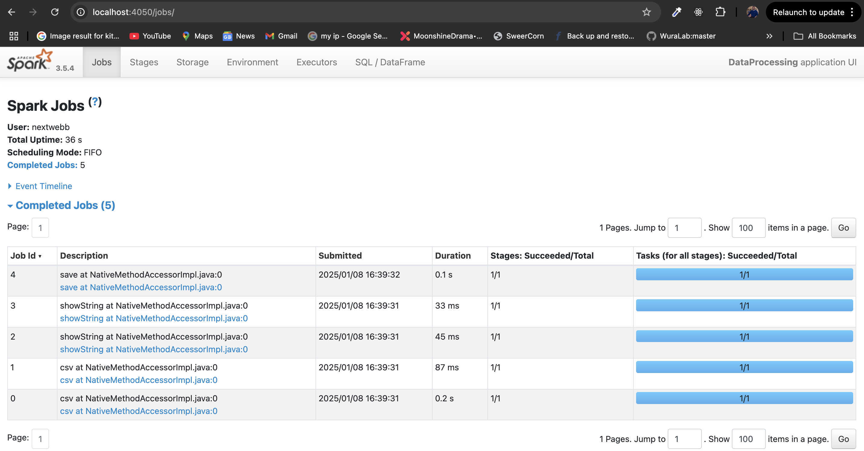 Spark UI - Save Processed Data Back to PostgreSQL