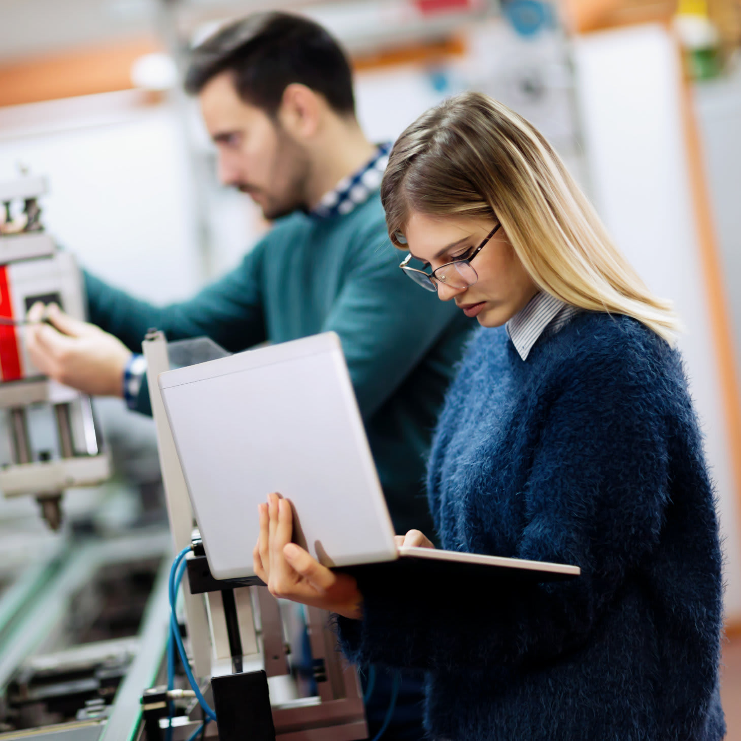 Team in der technischen Forschung