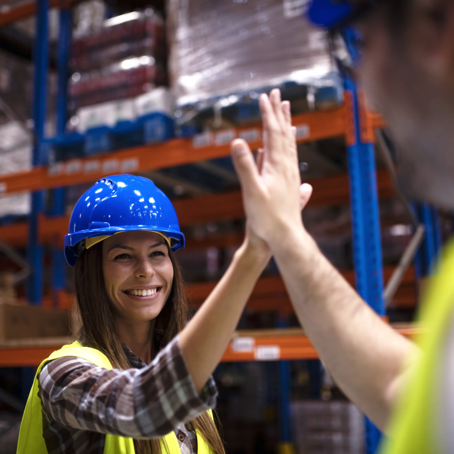 Logistikteam Handschlag