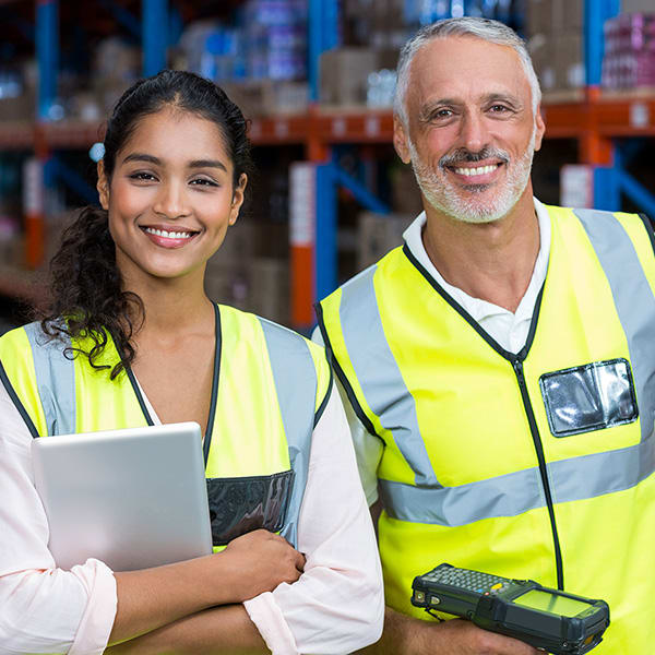 Kommisionierer:innen im Lager