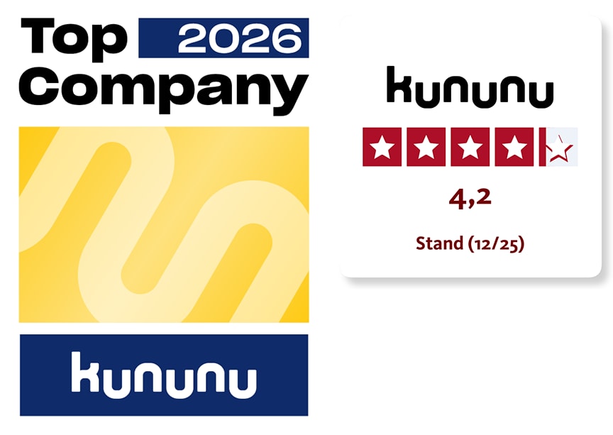 Kununu Top Company 2026 Score 4,2 Stand November 2025