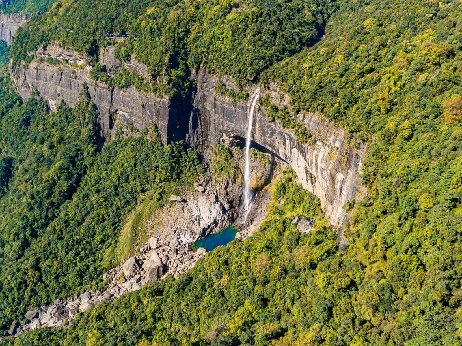 Nohkalikai falls - 7-Day Meghalaya Tour Package: Shillong, Cherrapunji, Dawki & Mawphlang