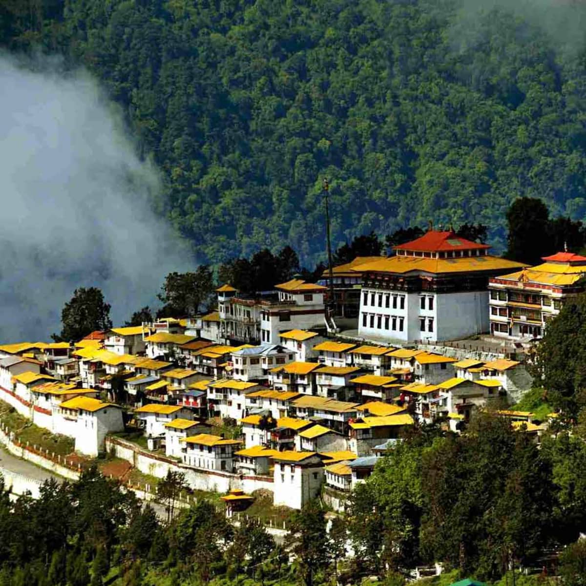 High-altitude Tawang Monastery citadel in Arunachal Pradesh