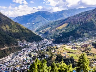 The peaceful terraced fields and riverbanks of Dirang Valley (1,560 m).