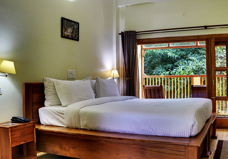 Spacious sleeping quarters feature climate control options and high ceilings.