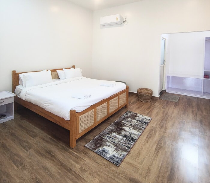 Pond View Executive AC Double Room facing the tranquil water pond and gardens